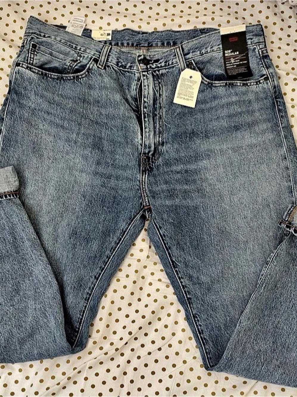 Levi's 505 Regular Selvedge Jeans Blue Waist 38 x 30